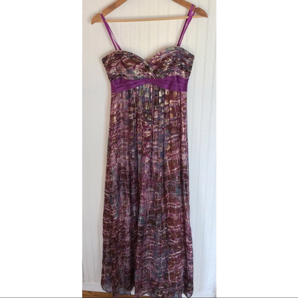 BCBG Shiny purple party dress